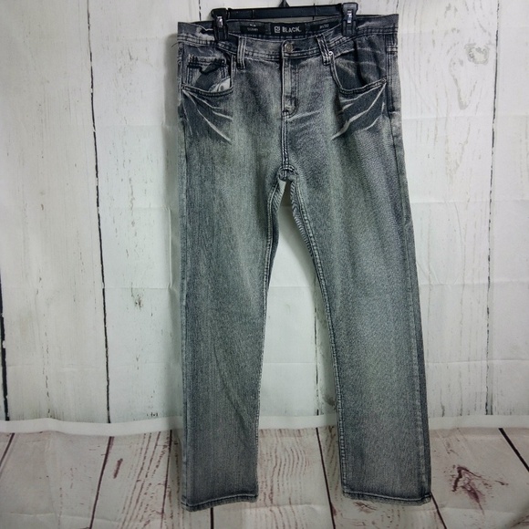 BLack Skinny 36/32 Men's Light Black Jeans 36x32 - Picture 1 of 7